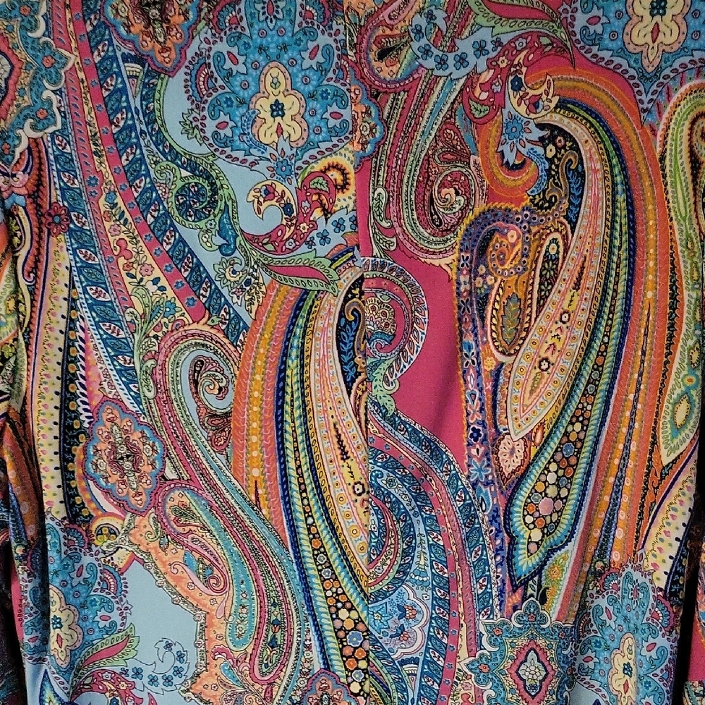 Tommy Hilfiger Multicolor Paisley Dress - Picture 5 of 8